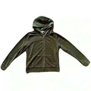 Women's Juicy Couture Velour Long Sleeve Zipup Track Jacket Size M Y2K Vintage